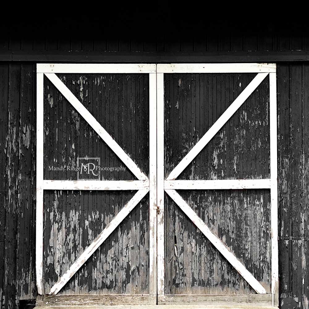 Kate Black Vintage Backdrop Barn Door Designed by Mandy Ringe Photography - Kate Backdrop AU