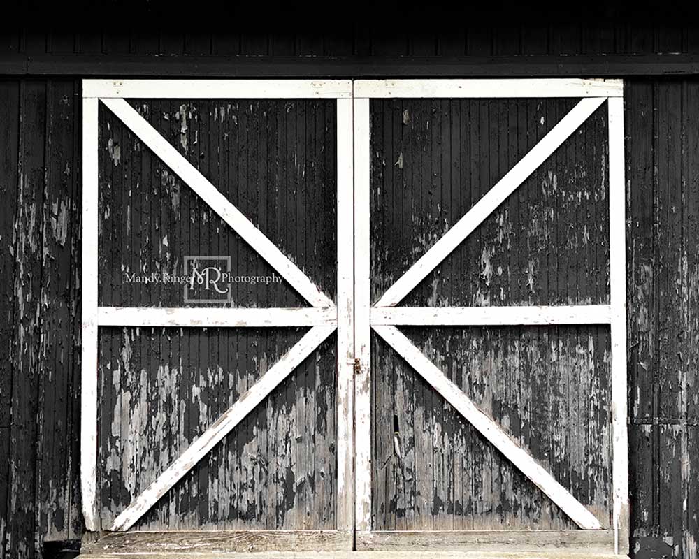 Kate Black Vintage Backdrop Barn Door Designed by Mandy Ringe Photography - Kate Backdrop AU
