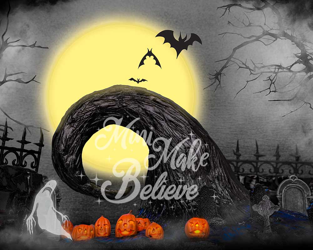 Kate Halloween Nightmare Backdrop Full Moon Designed by Mini MakeBelieve