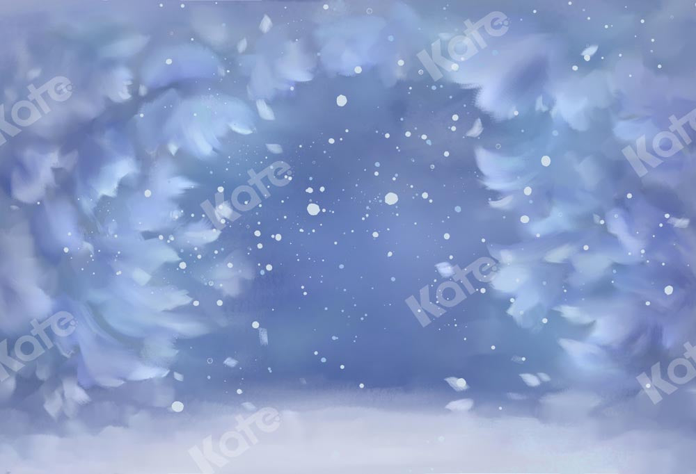 Kate Winter Snowflakes Backdrop Blue Dream Designed by GQ - Kate Backdrop AU