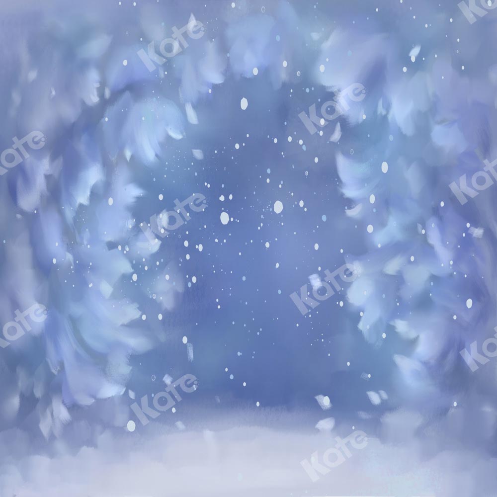 Kate Winter Snowflakes Backdrop Blue Dream Designed by GQ - Kate Backdrop AU