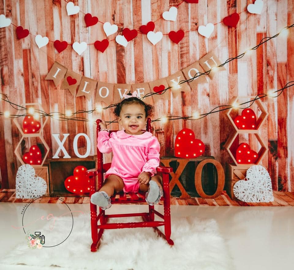 Kate Valentine's day Backdrop Light Love Heart Designed by Emetselch - Kate Backdrop AU