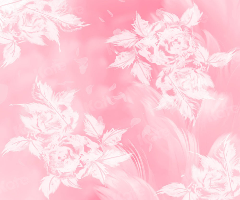 Kate White Flower Backdrop Pink Fine Art for Photography