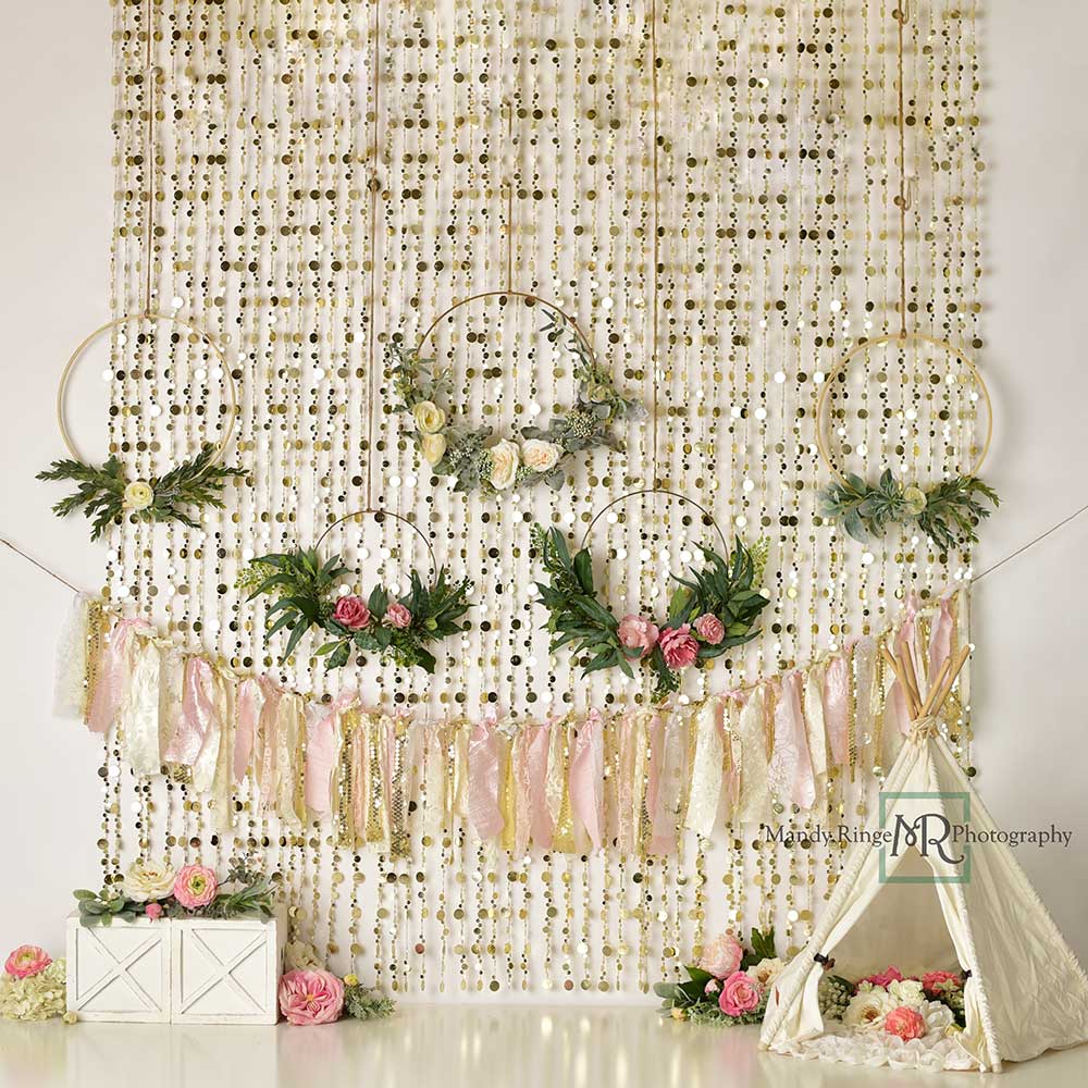 Kate Boho Backdrop Glamping Spring Designed by Mandy Ringe Photography