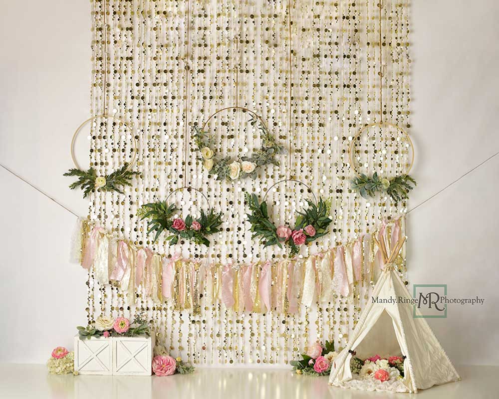 Kate Boho Backdrop Glamping Spring Designed by Mandy Ringe Photography