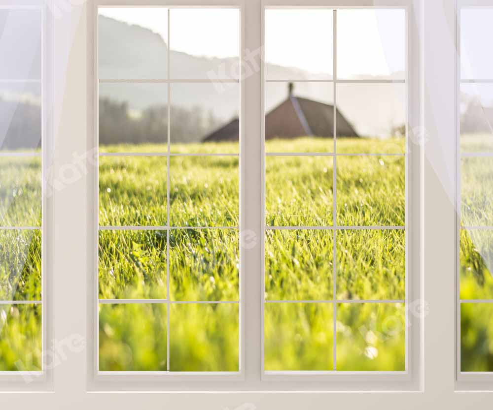 Kate Spring Window Backdrop Grassland Designed by Emetselch