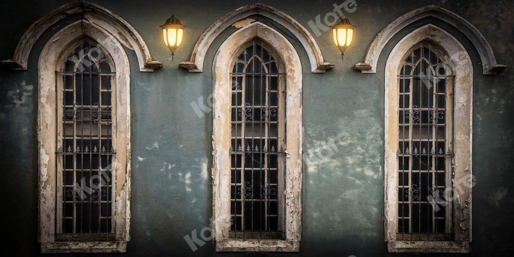 Kate Church Windows Backdrop Retro Castle Designed by Chain Photography