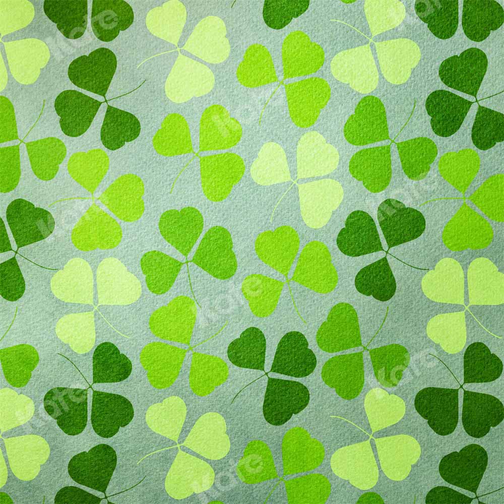 Kate Spring/St. Patrick's Day Backdrop Clover Texture Designed by Kate Image