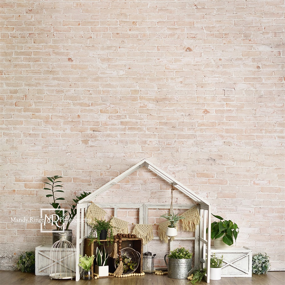 Kate Spring Farmhouse Style Greenhouse Backdrop Designed by Mandy Ringe Photography