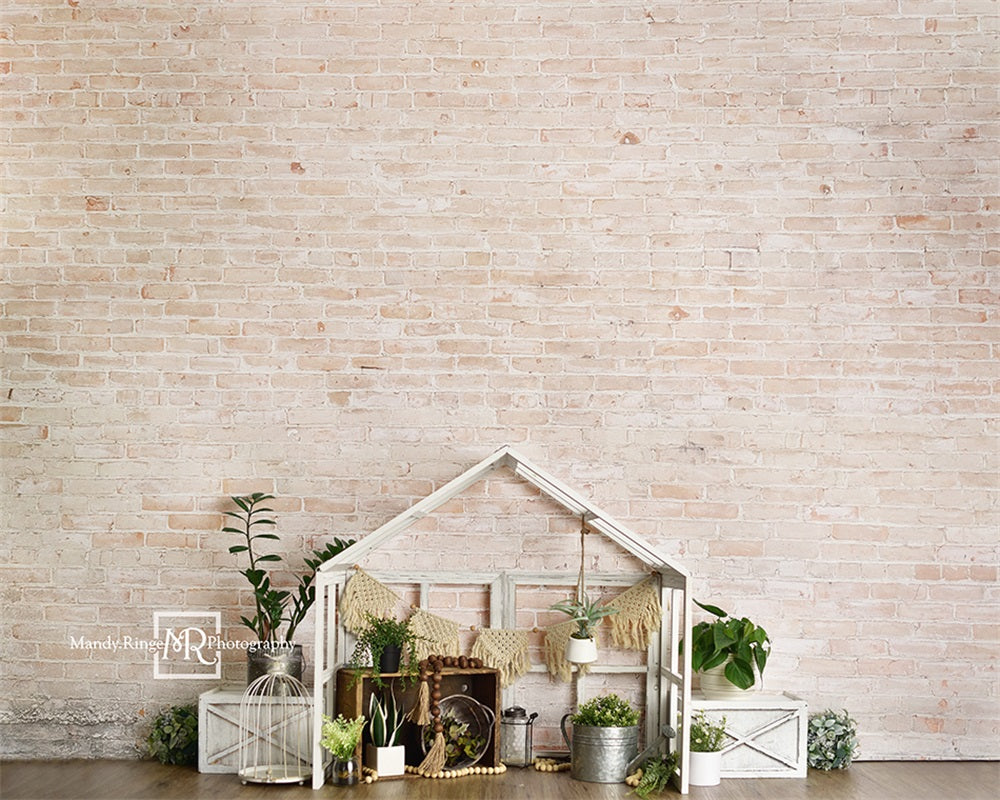 Kate Spring Farmhouse Style Greenhouse Backdrop Designed by Mandy Ringe Photography