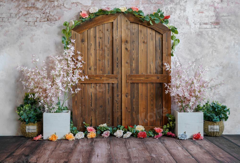 Kate Spring Barn Door Backdrop for Photography