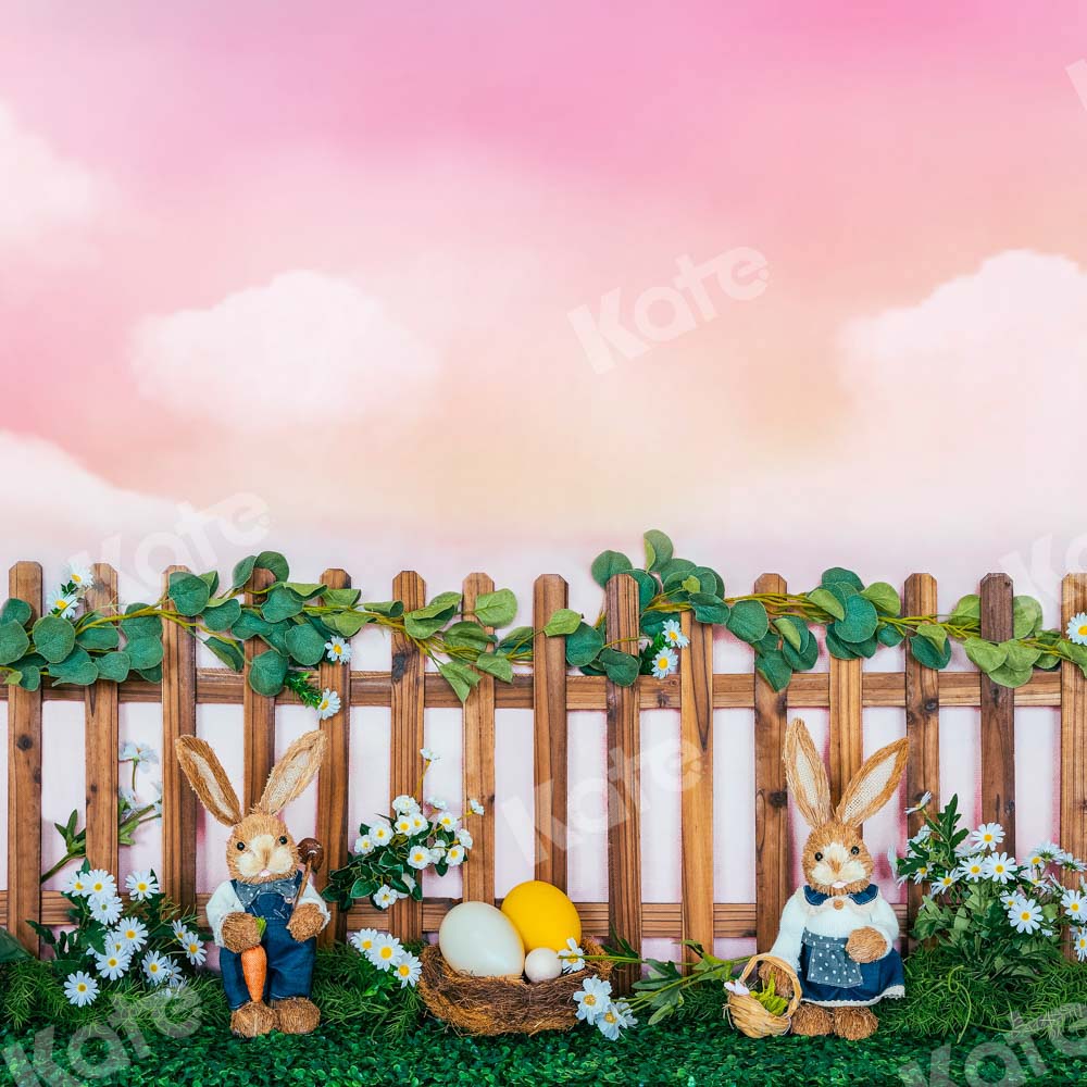 Kate Easter Bunny Backdrop Color Garden Designed by Emetselch - Kate Backdrop AU