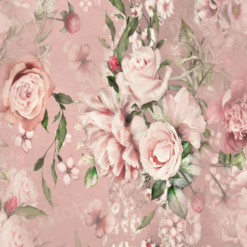 Kate Pink Flowers Backdrop for Photography - Kate Backdrop AU