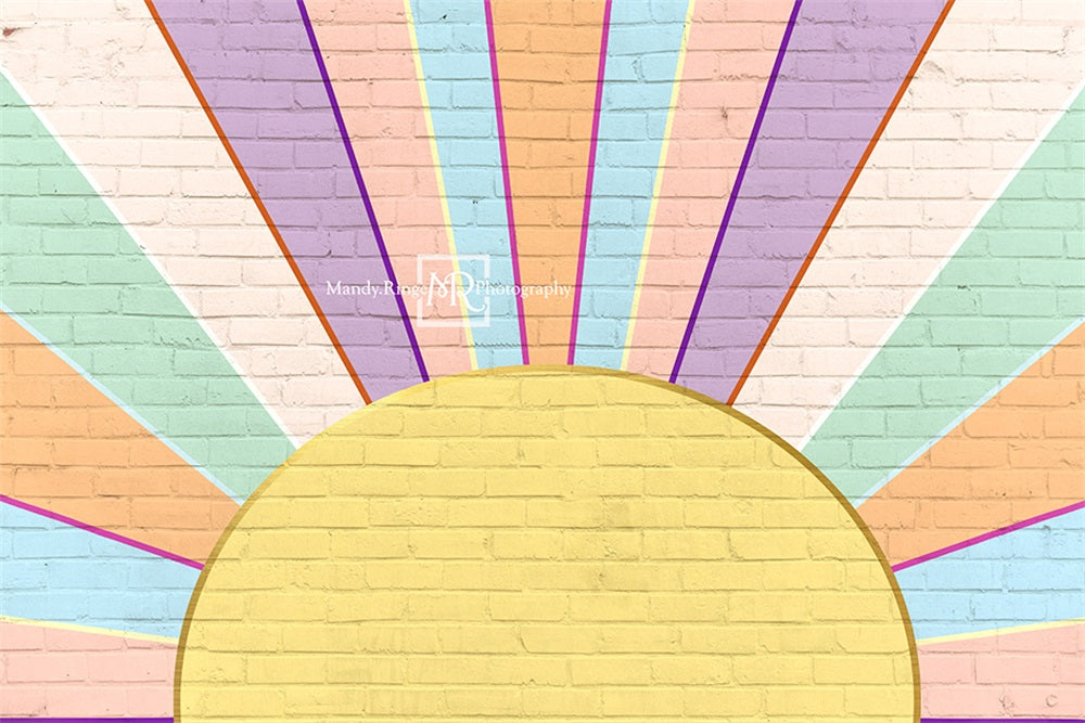 Kate Rainbow Sunshine Wall Backdrop Designed by Mandy Ringe Photography - Kate Backdrop AU