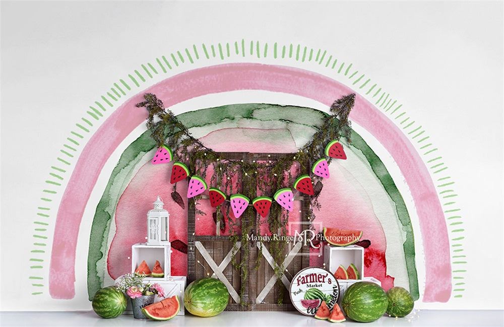 Kate Watermelon Celebration Backdrop Designed by Mandy Ringe Photography