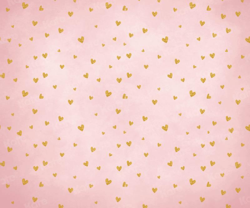 Kate Pink Backdrop Golden Love for Photography