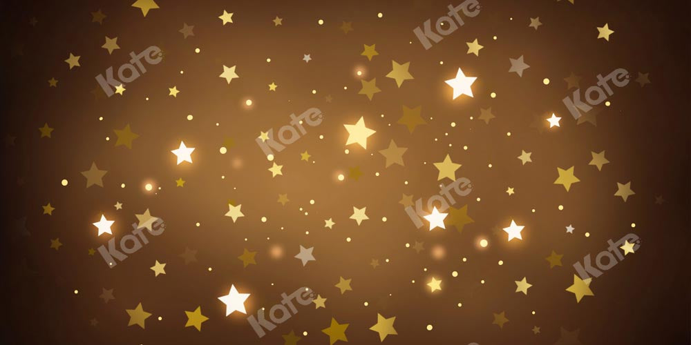 Kate Brown Glowing Stars Backdrop Twinkling Designed by Kate Image - Kate Backdrop AU