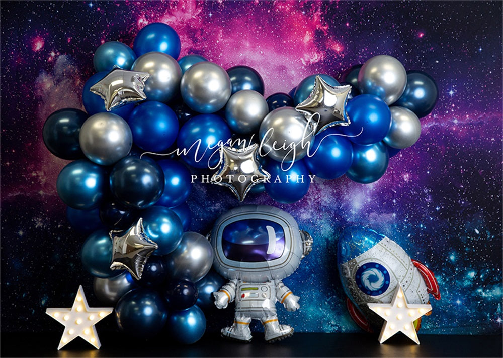 Kate Universe Balloon Backdrop Out of this World Designed by Megan Leigh Photography - Kate Backdrop AU
