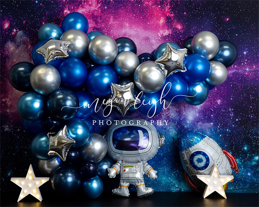 Kate Universe Balloon Backdrop Out of this World Designed by Megan Leigh Photography - Kate Backdrop AU