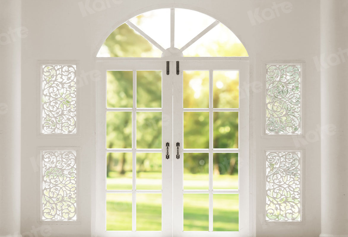 Kate Boken Spring Backdrop White Window Wedding for Photography - Kate Backdrop AU
