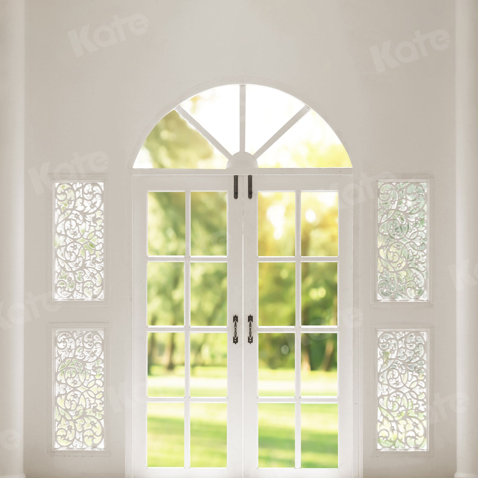 Kate Boken Spring Backdrop White Window Wedding for Photography - Kate Backdrop AU