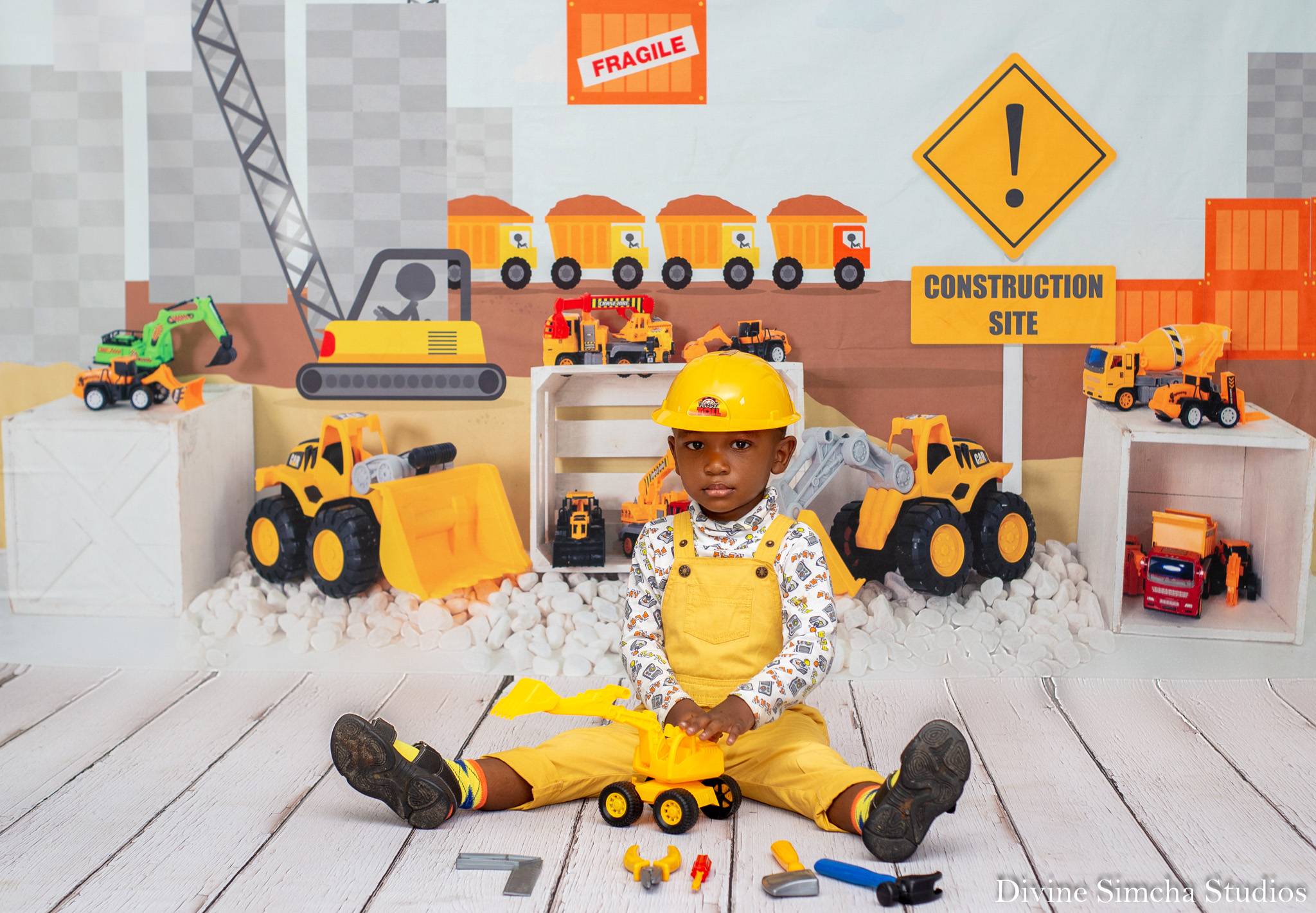 Kate Construction Site Backdrop Kids Toys for Photography - Kate Backdrop AU