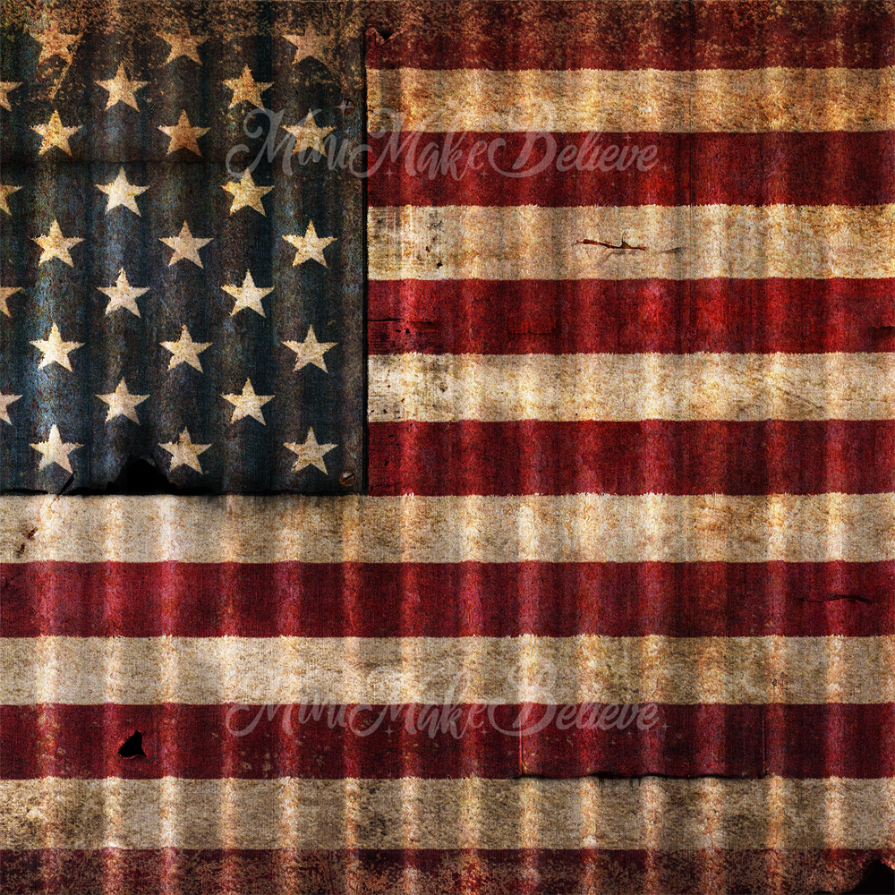 Kate July 4 American Flag Peace Squad Independence Designed by Mini MakeBelieve - Kate Backdrop AU