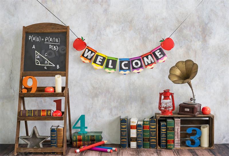 Kate School Book Backdrop Classroom for Photography - Kate Backdrop AU