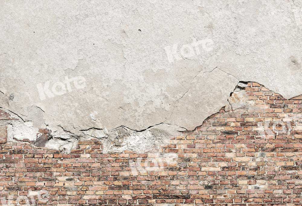 Kate Cracked Brick Wall Backdrop Cement Designed by Chain Photography