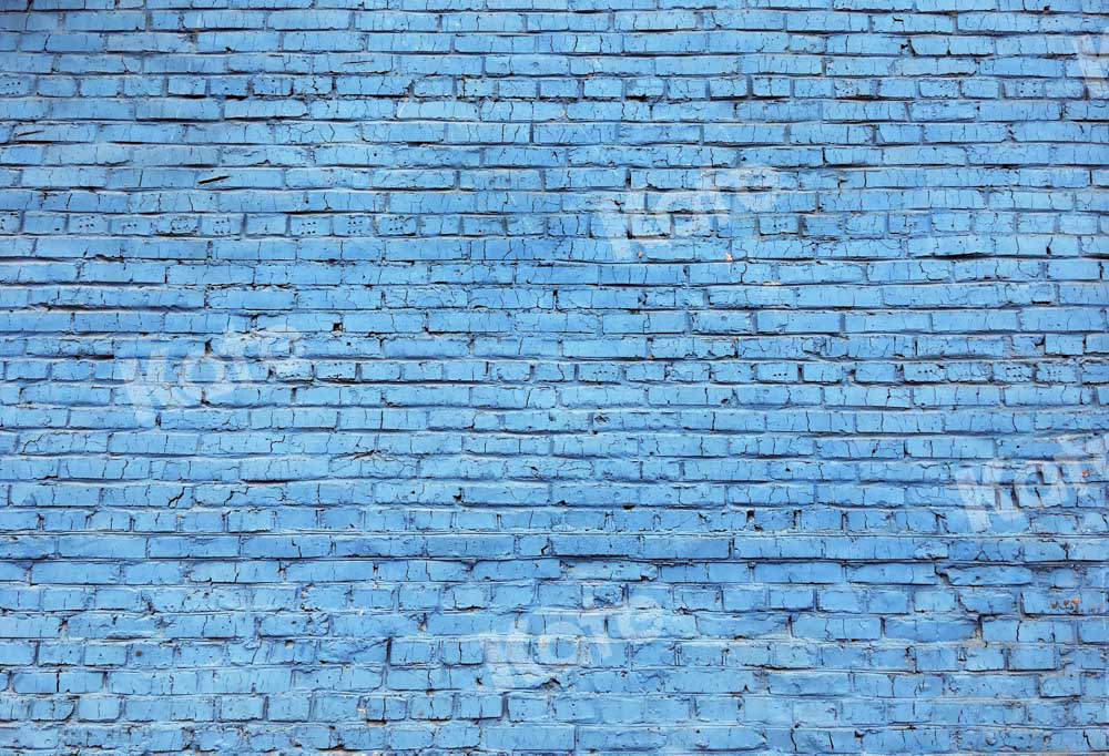 Kate Blue Brick Wall Backdrop Designed by Chain Photography