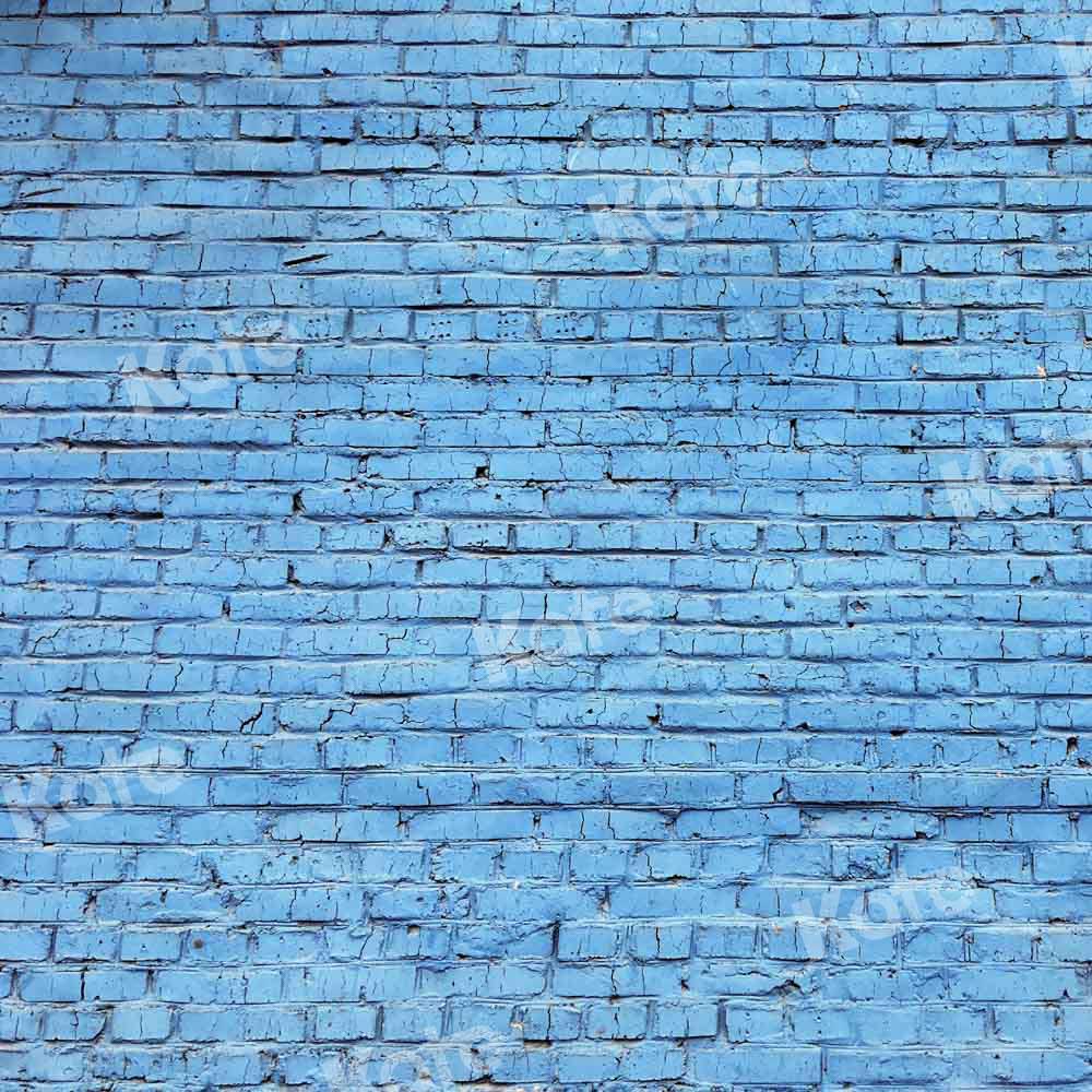 Kate Blue Brick Wall Backdrop Designed by Chain Photography