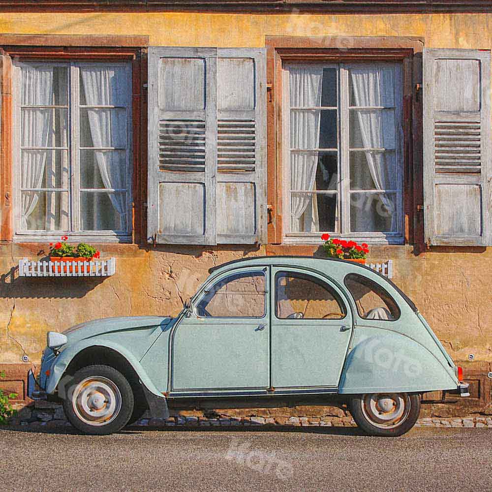 Kate Retro Backdrop Street Car Window Spring Designed by Chain Photography - Kate Backdrop AU
