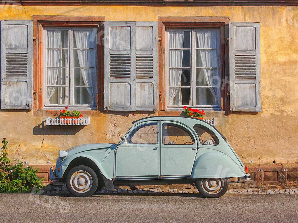 Kate Retro Backdrop Street Car Window Spring Designed by Chain Photography - Kate Backdrop AU