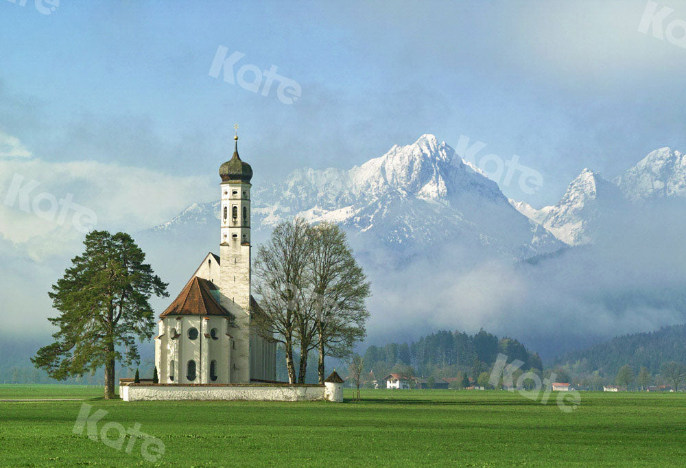 Kate Castle Backdrop Reality Mountains Building Designed by Chain Photography - Kate Backdrop AU