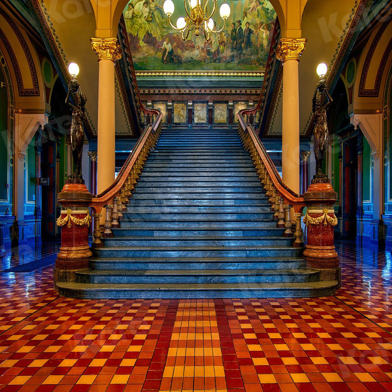 Kate Classical Grand Staircase Backdrop Building for Photography - Kate Backdrop AU