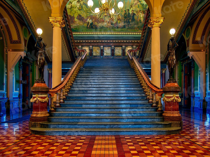 Kate Classical Grand Staircase Backdrop Building for Photography
