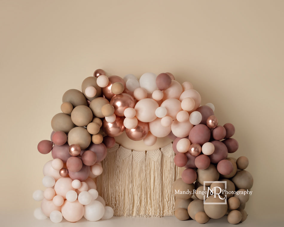 Kate Matte Balloon Arch Backdrop Macrame Wall Hanging Designed by Mandy Ringe Photography - Kate Backdrop AU