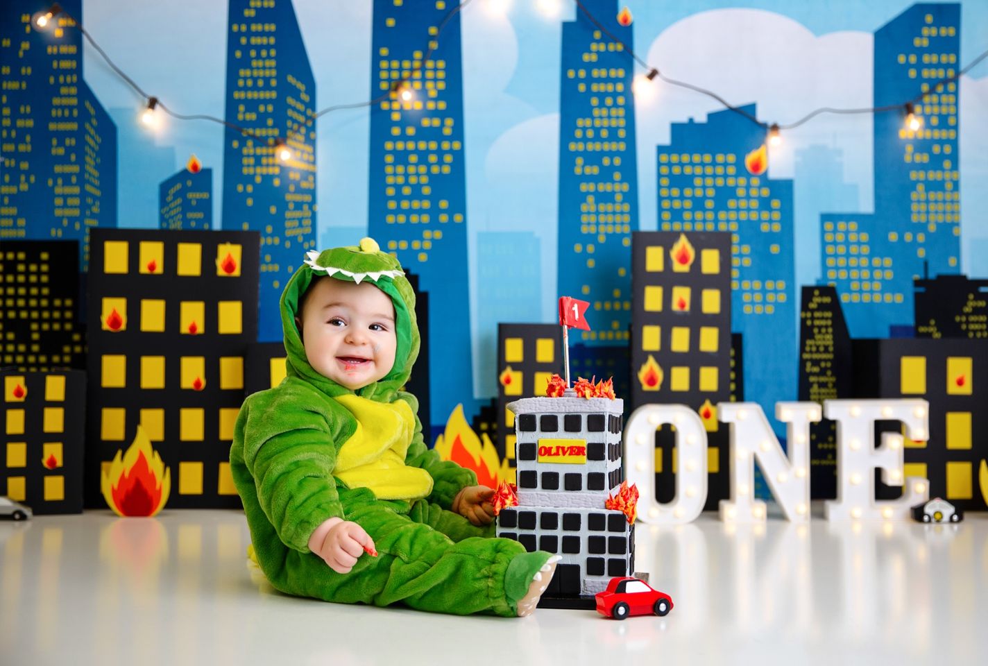 Kate Fiery City Backdrop for Photography Designed by Megan Leigh Photography - Kate Backdrop AU