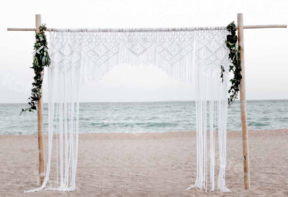 Kate Boho Summer Backdrop Wedding Beach Designed by Chain Photography