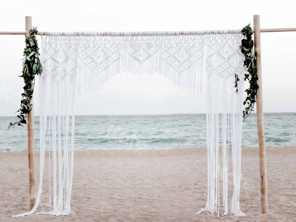 Kate Boho Summer Backdrop Wedding Beach Designed by Chain Photography