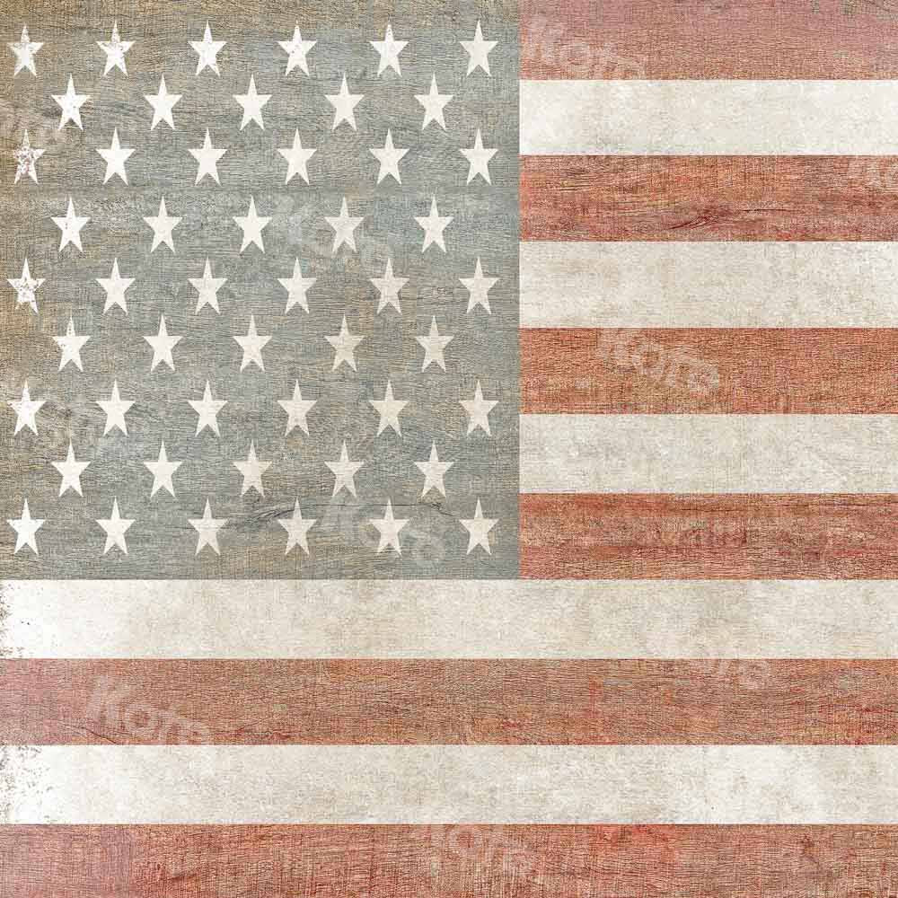 Kate Retro Backdrop Flag Wood Grain Designed by Chain Photography