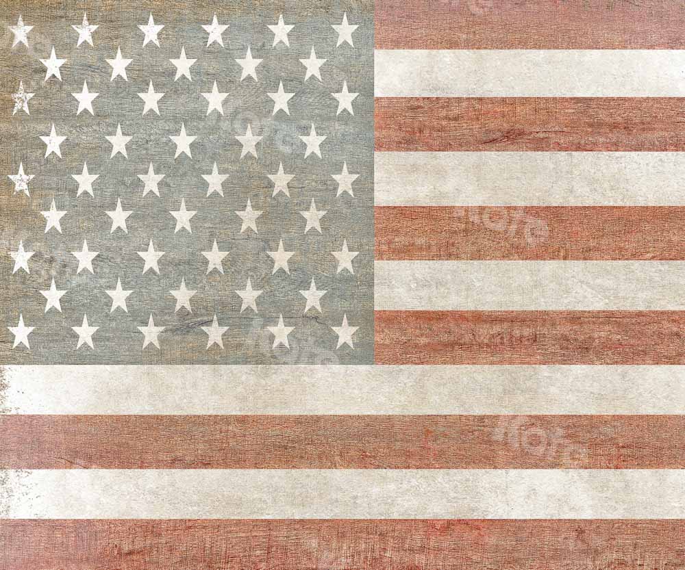 Kate Retro Backdrop Flag Wood Grain Designed by Chain Photography
