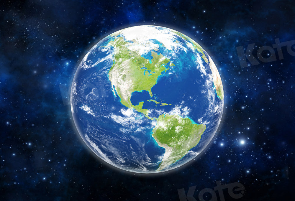 Kate Earth Day Backdrop Blue Starry Sky Designed by Chain Photography