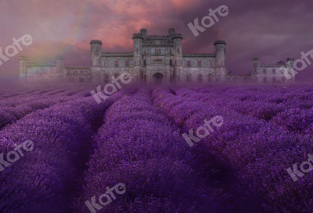 Kate Lavender Estate Backdrop Purple Flowers Designed by Chain Photography