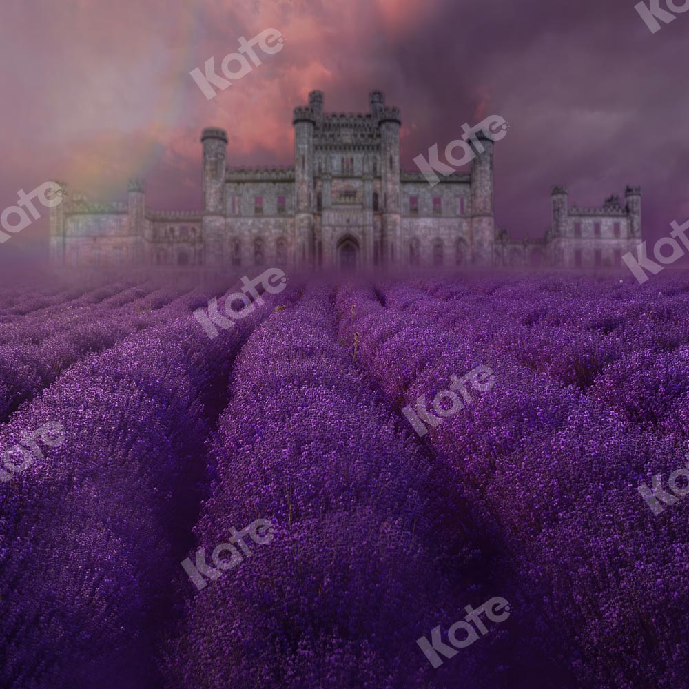 Kate Lavender Estate Backdrop Purple Flowers Designed by Chain Photography