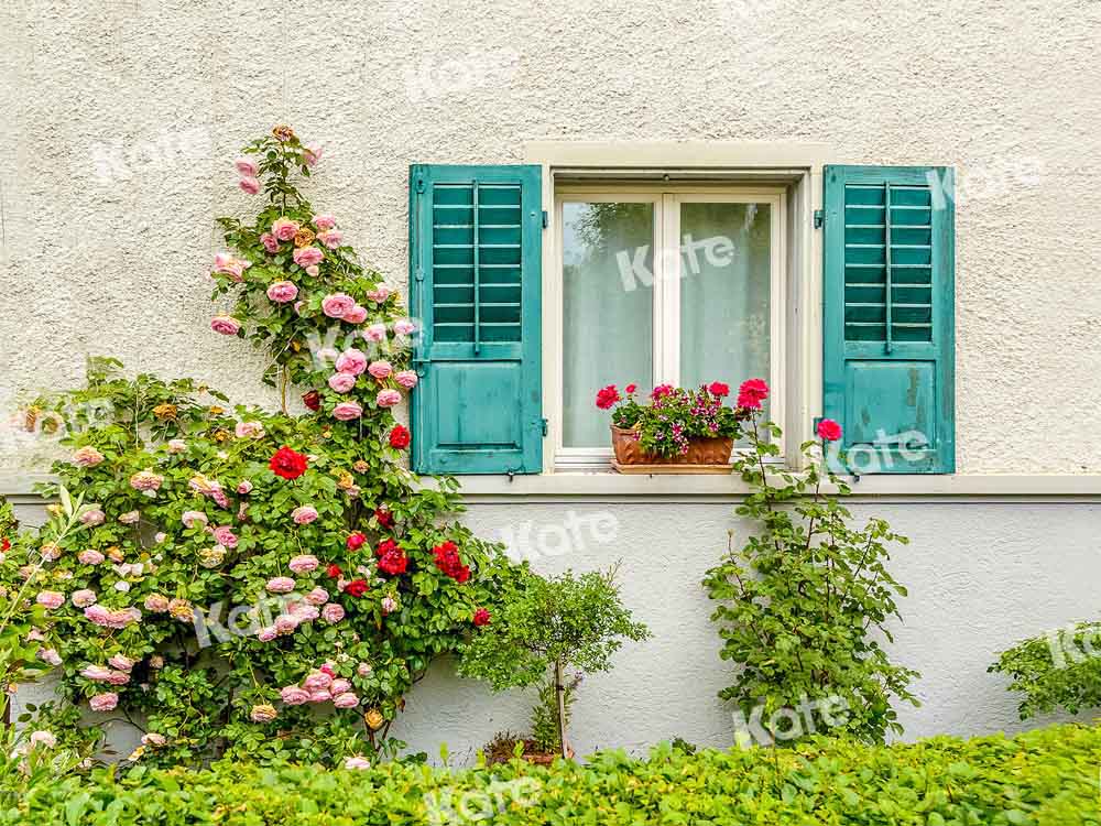 Kate Flower Plant Window Wall Backdrop Designed by Emetselch - Kate Backdrop AU