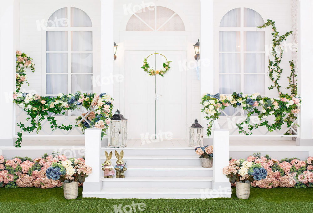 Kate Spring Lawn Flowers Backdrop Designed by Chain Photography