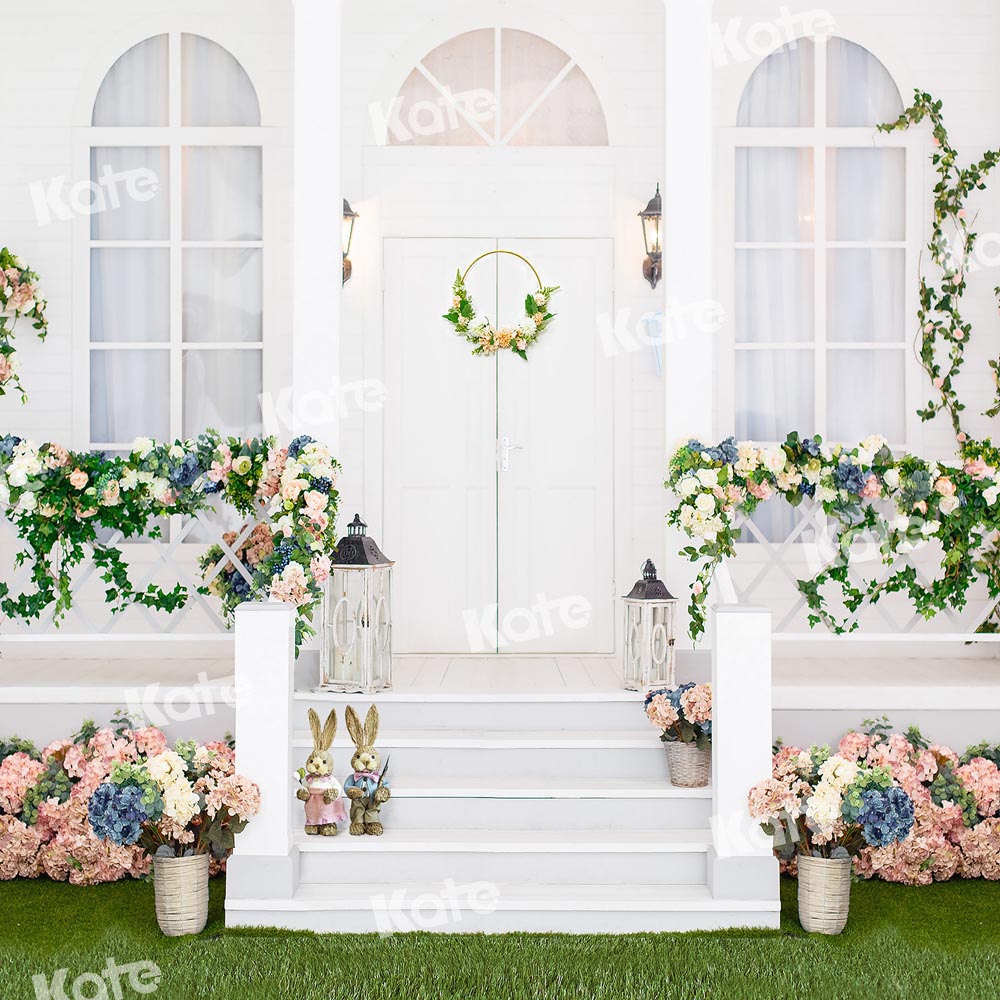 Kate Spring Lawn Flowers Backdrop Designed by Chain Photography