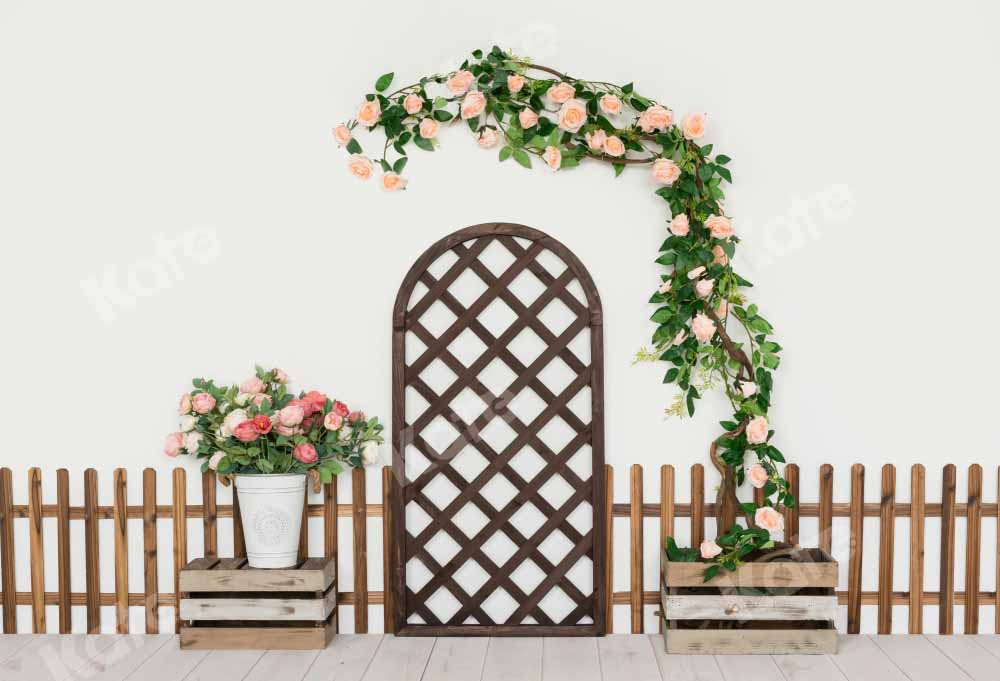 Kate Spring Room Wreath Backdrop Designed by Uta Mueller Photography - Kate Backdrop AU