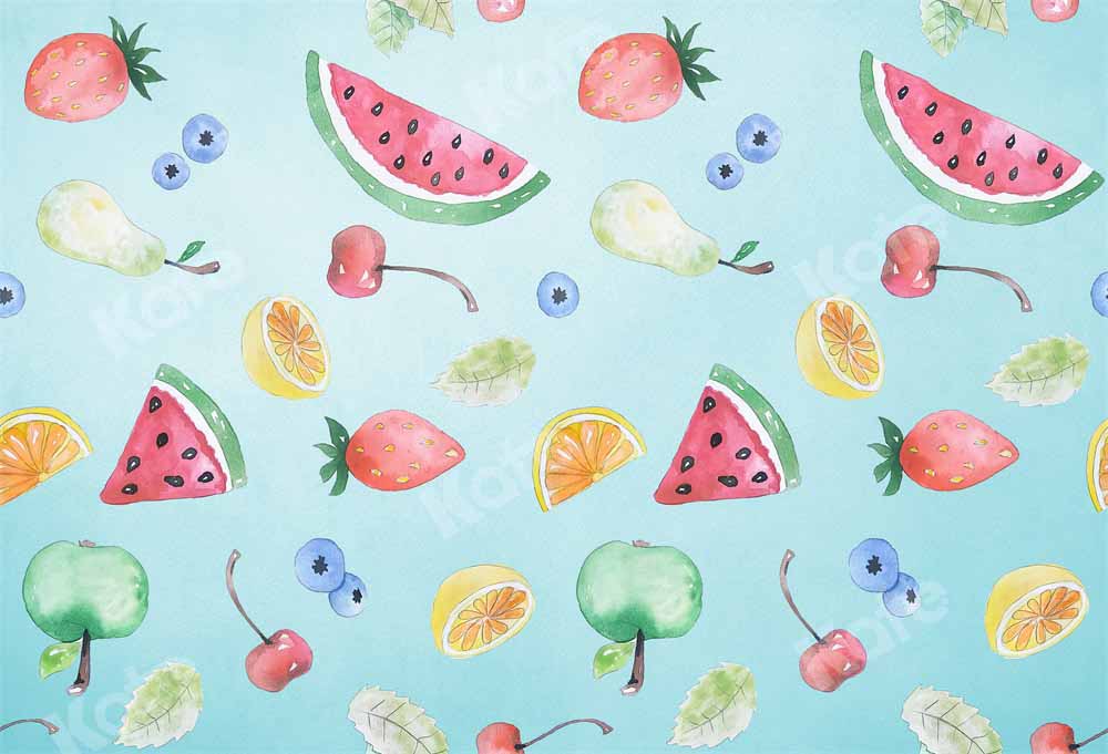 Kate Summer Fruit Birthday Party Backdrop Designed by Chain Photography